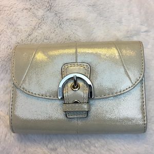 COACH Gold Metallic Wallet